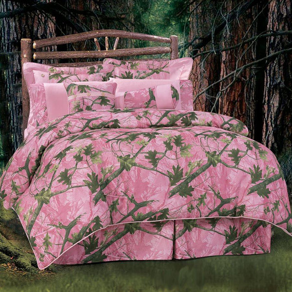 Pink Oak Camo Comforter Set Sale-Comforter