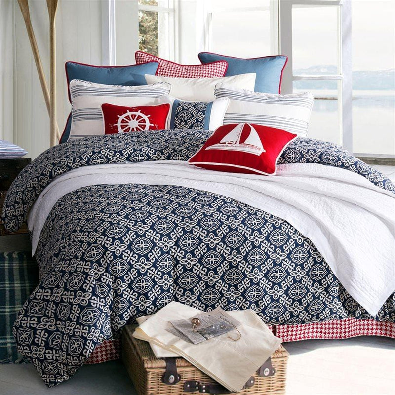 St. Clair Coastal Bedding Set, Blue & White Sale-Comforter