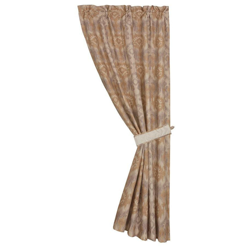 Casablanca Taupe Ikat Rod Pocket Single Panel Curtain Sale-Curtain