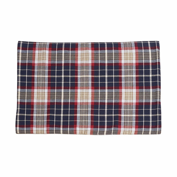 South Haven Blue Plaid Placemat w/ Rope Detail, 14x20 (Set of 4) Sale-K