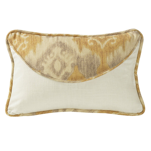 Casablanca Envelope Lumbar Pillow, Taupe & Flaxen Ikat Sale-Pillow