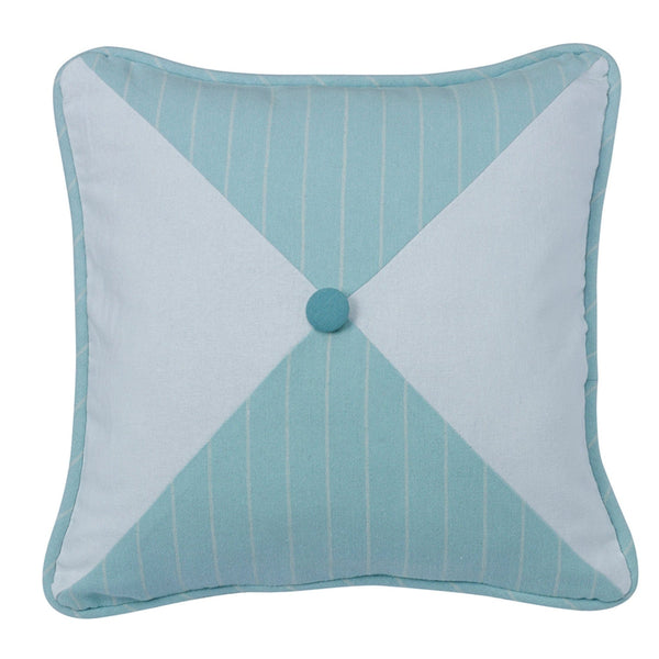 Catalina Striped/Chevron Reversible Throw Pillow, Aqua Sale-Pillow