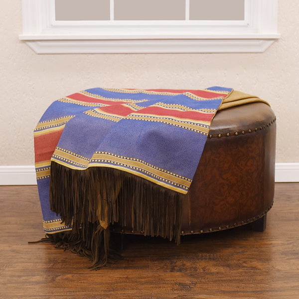 Denim Red & Blue Striped Throw Blanket, 50x60 Sale-Throw