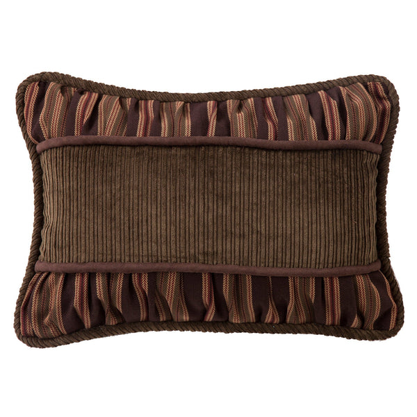 Forest Pine Dark Olive Corduroy Pillow w/ Ruching Detail Sale-Throw Pillow
