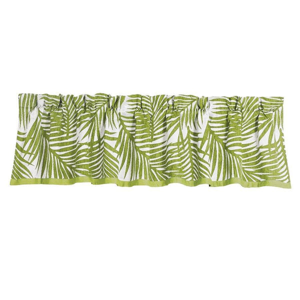 Capri Fern Green & White Kitchen Valance Sale-Valance