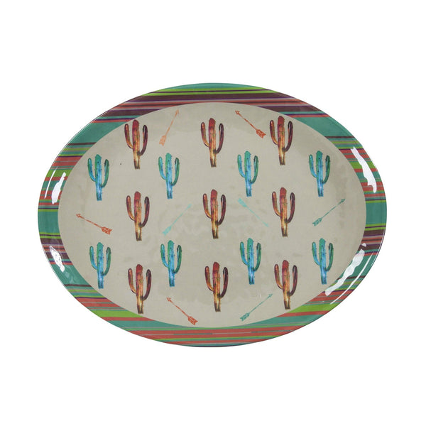Saguaro Cactus Melamine Serving Platter Serving Platters