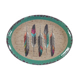 Tossed Feather Melamine Serving Platter Serving Platters