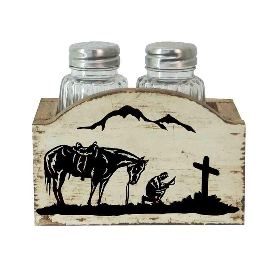 Praying Cowboy Salt & Pepper Shaker Set