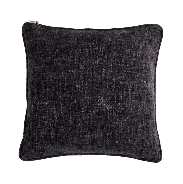 Amelia Charcoal Gray Twill Euro Sham Sham