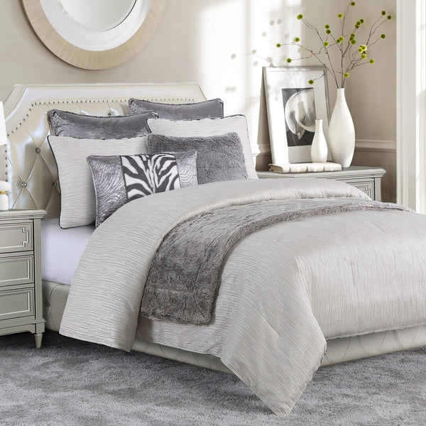 Celeste Silver Velvet Euro Sham Sham