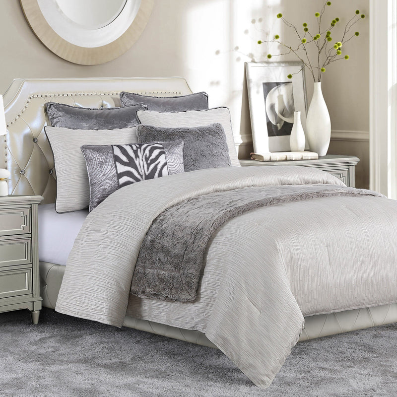 Celeste Silver Velvet Euro Sham Sham
