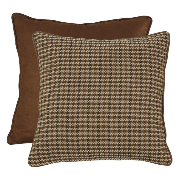 Crestwood Houndstooth & Suede Reversible Euro Sham Sham