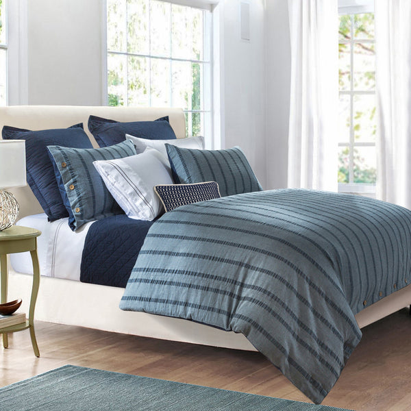 Harper Blue Stripe Euro Sham Sham