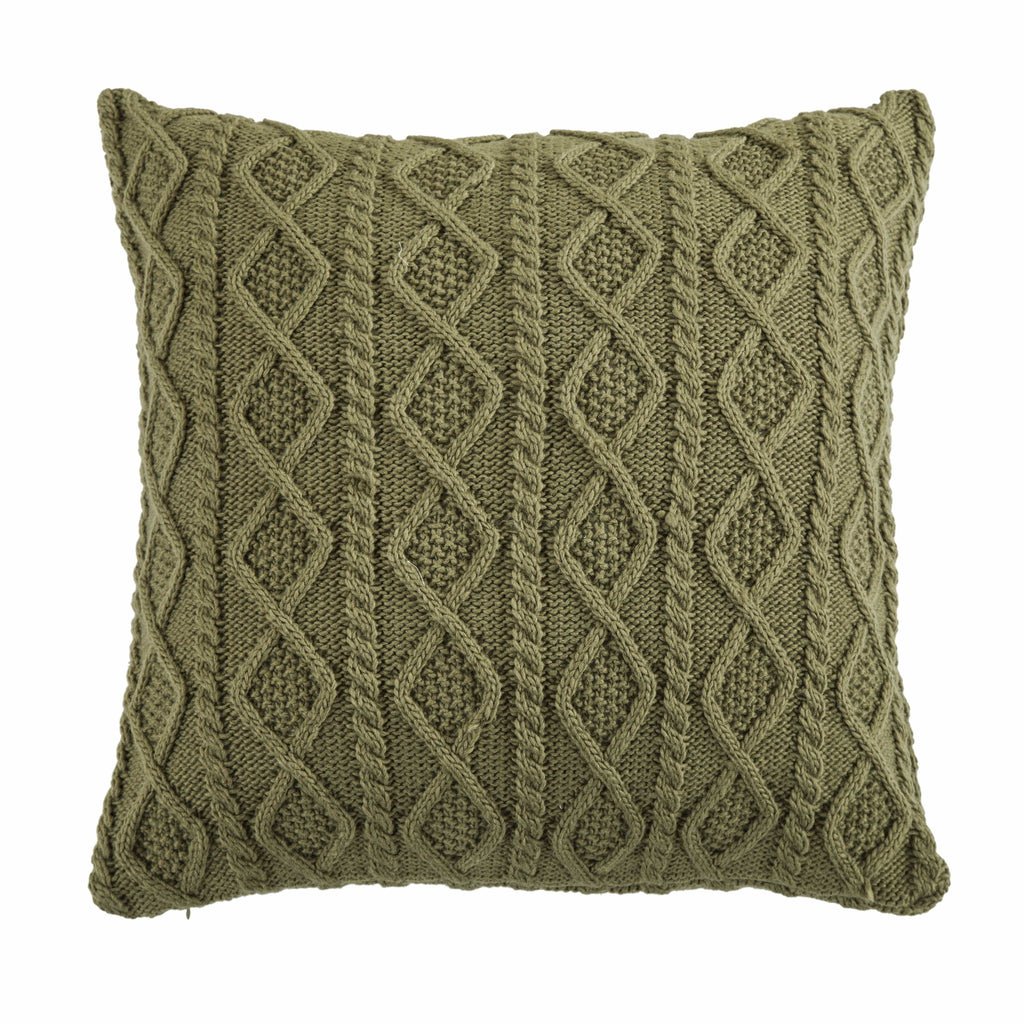 Cable Knit Soft Diamond Euro Sham HiEnd Accents