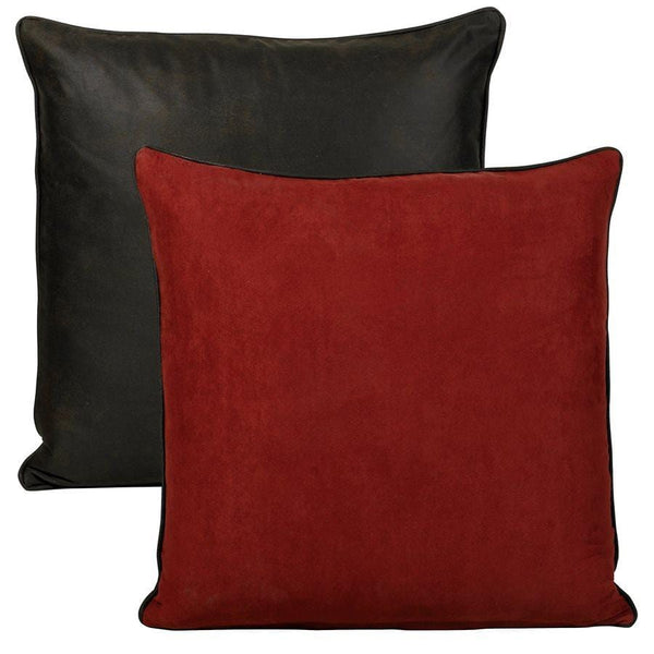 Sierra Chocolate Red Reversible Euro Sham Sham