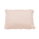 Lily Washed Linen Ruffled Pillow Sham Standard / Blush Sham