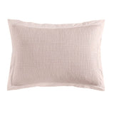 Waffle Weave Pillow Sham Set Standard / Blush Sham
