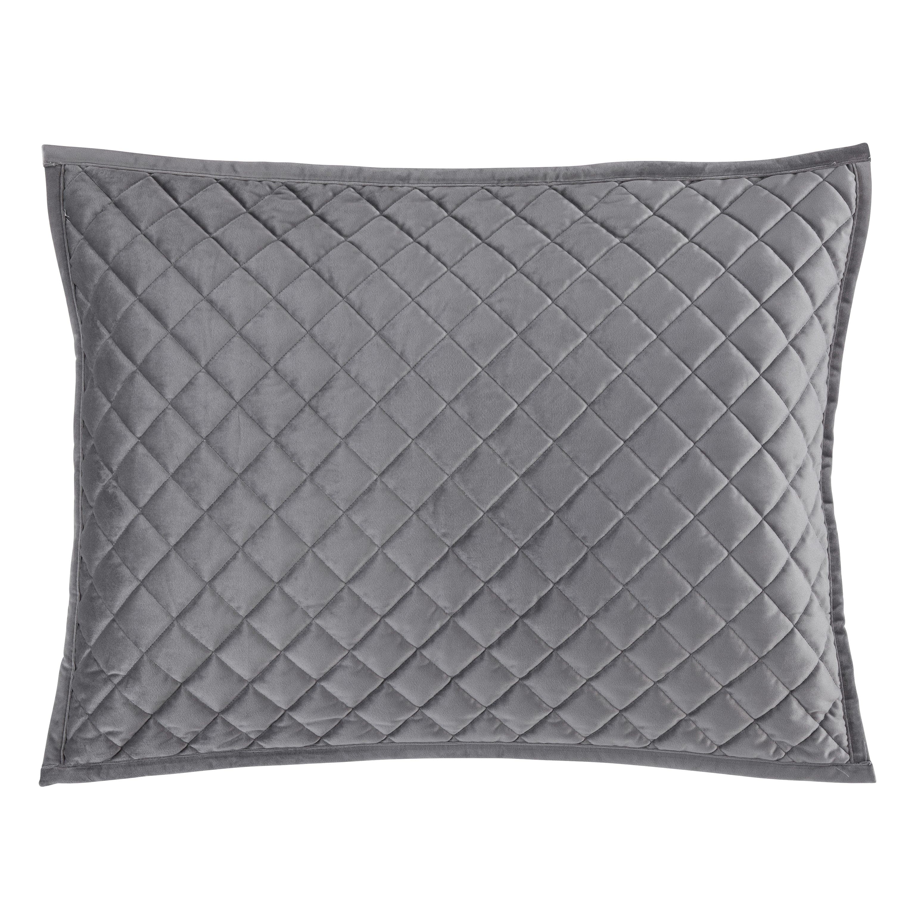 Velvet Quilted Pillow Sham - Standard/King (PAIR) – HiEnd Accents