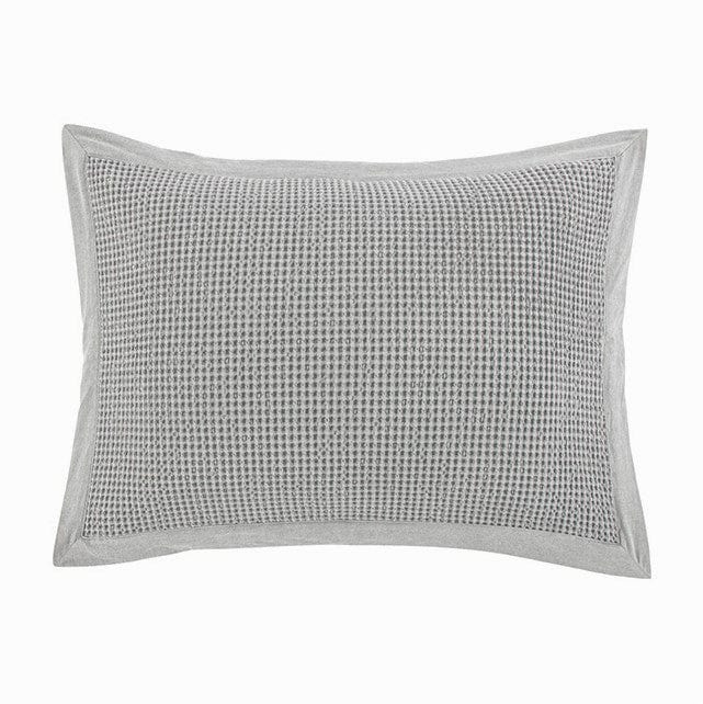 Waffle Weave Pillow Sham Set Standard / Gray Sham