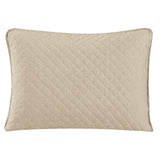 Anna Diamond Quilted Pillow Shams Standard / Light Tan Sham