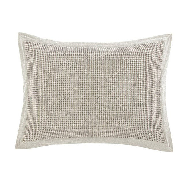 Waffle Weave Pillow Sham Set Standard / Light Tan Sham