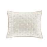 Stella Faux Silk Velvet Pillow Sham Standard / Stone Sham