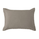 Washed Linen Tailored Pillow Sham Standard / Taupe Sham