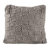 Chess Knit Euro Sham Taupe Sham