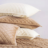 Velvet Quilted Pillow Sham - Standard/King (PAIR) Sham