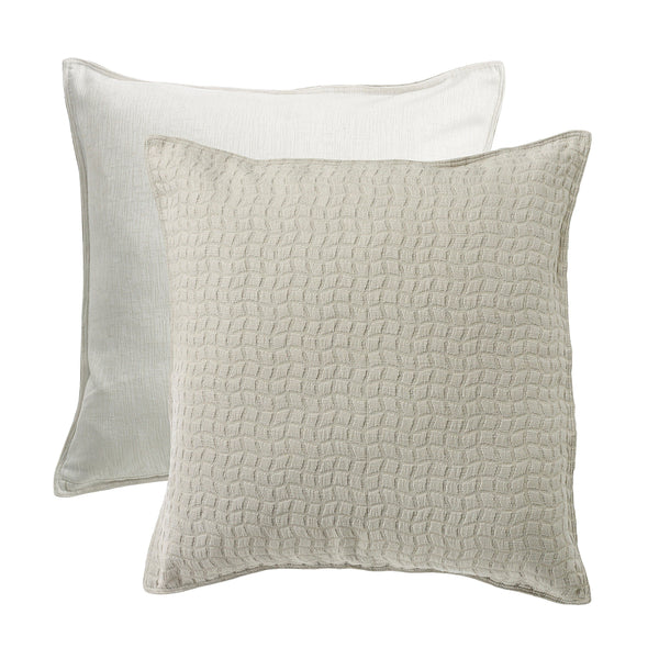 Wilshire Textured Fabric Euro Sham - Reversible Sham