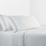 350 Thread Count Scroll Sheet Set, White Sheet