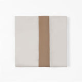 350TC Cream Sheet Set with Tan Flange Sheet