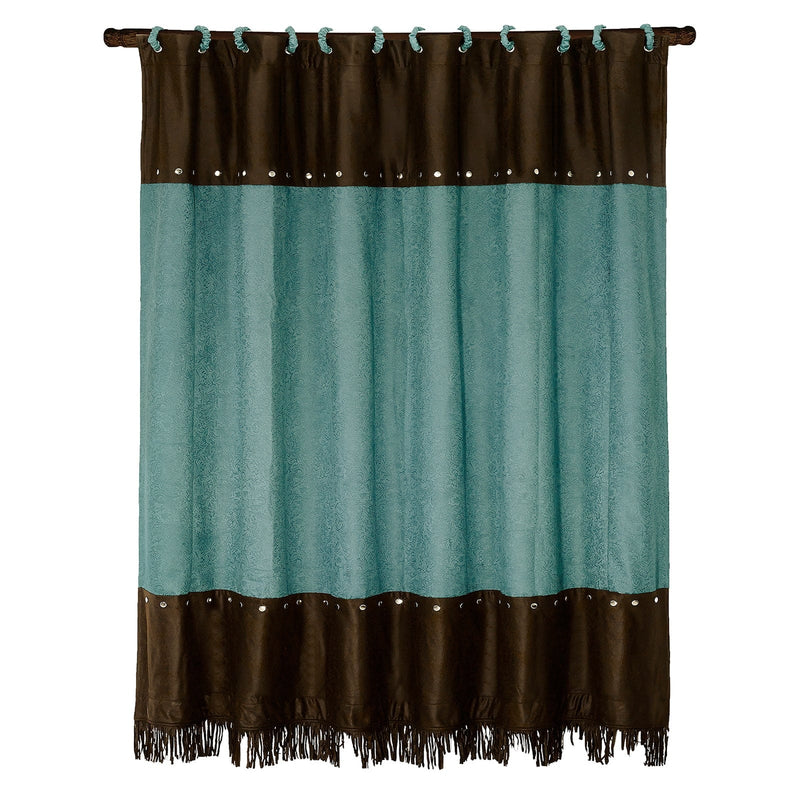 Cheyenne Turquoise Shower Curtain Shower Curtain