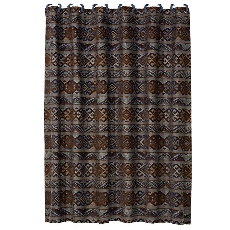 Rio Grande Shower Curtain, Blue & Brown Shower Curtain