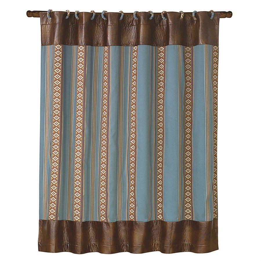 Ruidoso Aztec Stripe Shower Curtain Hiend Accents