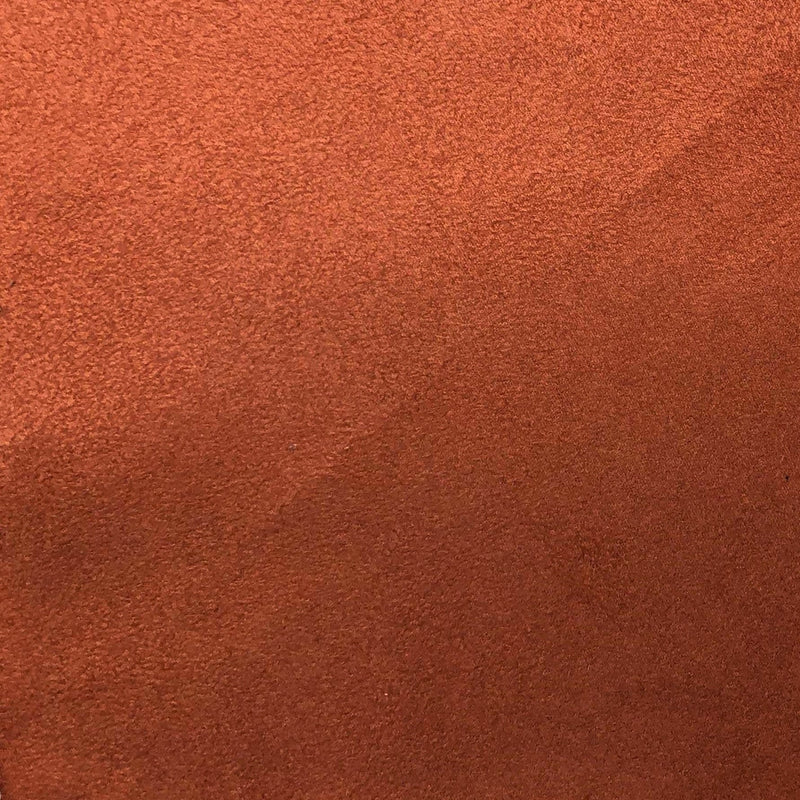 Aria Orange Suede Fabric Swatch Swatch