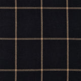 Ashbury Windowpane Black Plaid Swatch Swatch