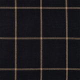 Ashbury Windowpane Black Plaid Swatch Swatch