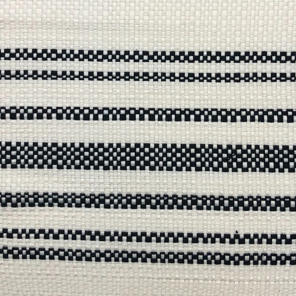 Blackberry Woven Stripe Black Swatch Swatch