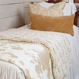 Elsa Cowhide Reversible Quilt Light Tan Swatch Swatch