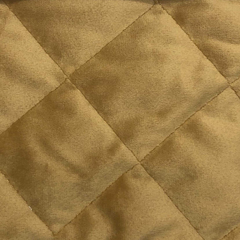 Velvet Diamond Quilt Swatch Gold Swatch