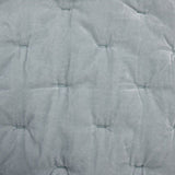 Stella Faux Silk Velvet Quilt Swatch Icy Blue Swatch