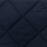 Linen Cotton Diamond Quilt Swatch Navy Swatch