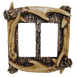 Antler Double Rocker Wall Plate Switch Plates & Outlet Covers