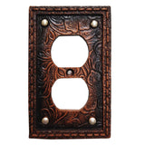 Tooled Resin Single Outlet Cover Wall Plate Switch Plates & Outlet Covers