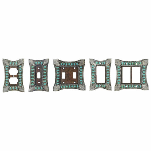 Turquoise Single Rocker Wall Switch Plate Switch Plates & Outlet Covers