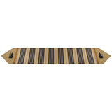 Ashbury Black & Tan Table Runner w/ Bear Table Runner