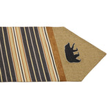 Ashbury Black & Tan Table Runner w/ Bear Table Runner