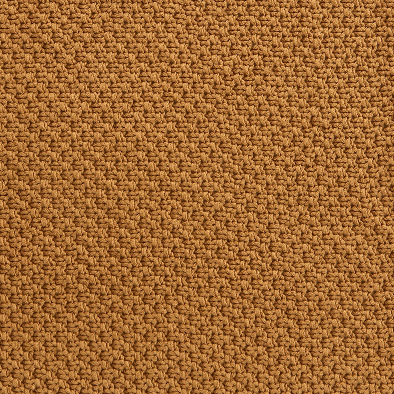 Cotton Knit Blanket Throw