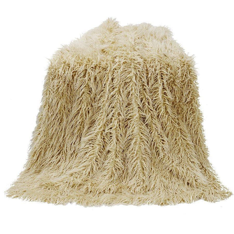 Mongolian faux fur throw blanket 2025
